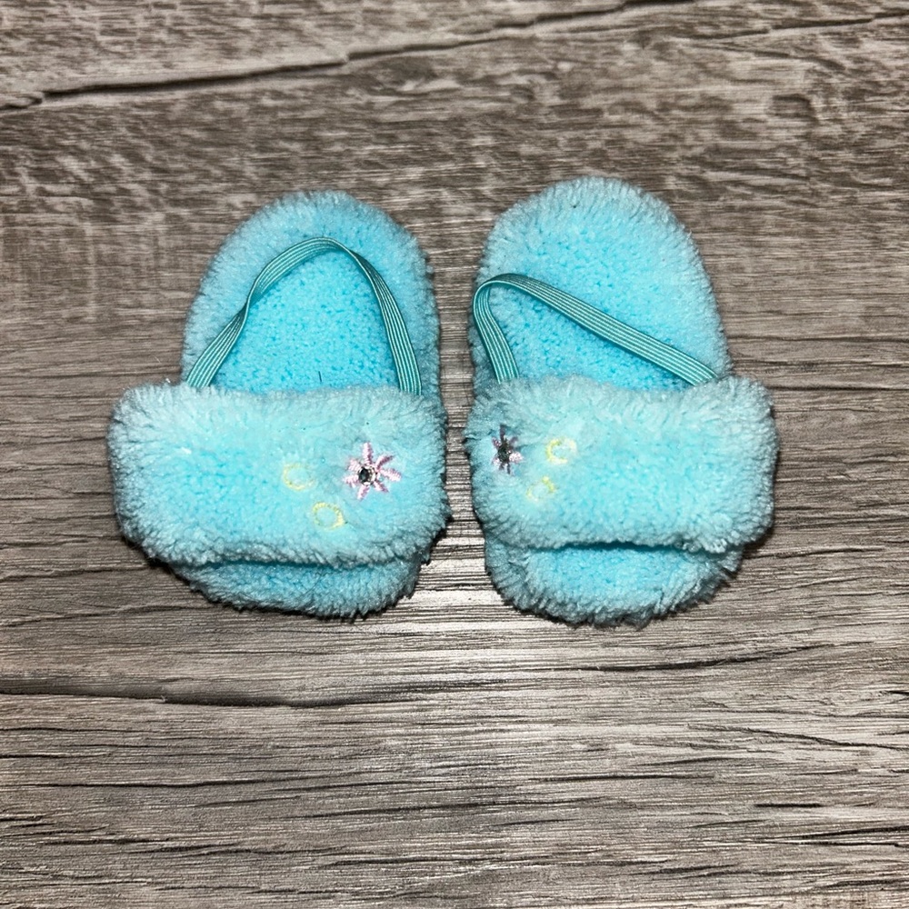 AMERICAN GIRL Girl of the Year 2006 JESS Turquoise Pajamas with Slippers - Picture 6 of 7